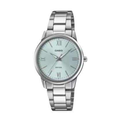Casio General LTP-1303DD-2AV Silver Stainless Steel Band Women Watch